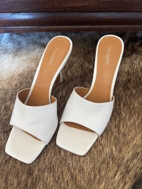 Tony Bianco white mule